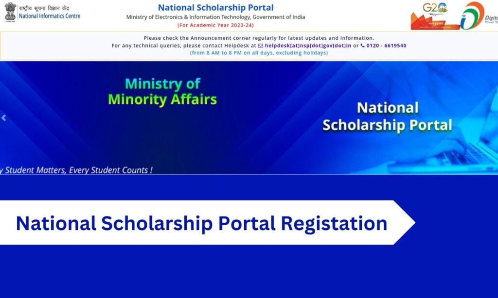 National Scholarship Portal Registation